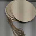 Suzile 20 Pcs Round Wood Discs for Crafts - Unfinished, 16 Inch Rounds, Blank Signs and Cutouts - Door Hanger, DIY Projects