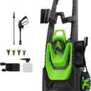Pressure Washer 5000 PSI 3.4 GPM Power Washer 20FT Hose and 35FT Power Cord Pressure Washer with 500ML Foam Canno for Car, Road, Yard Cleaning Green
