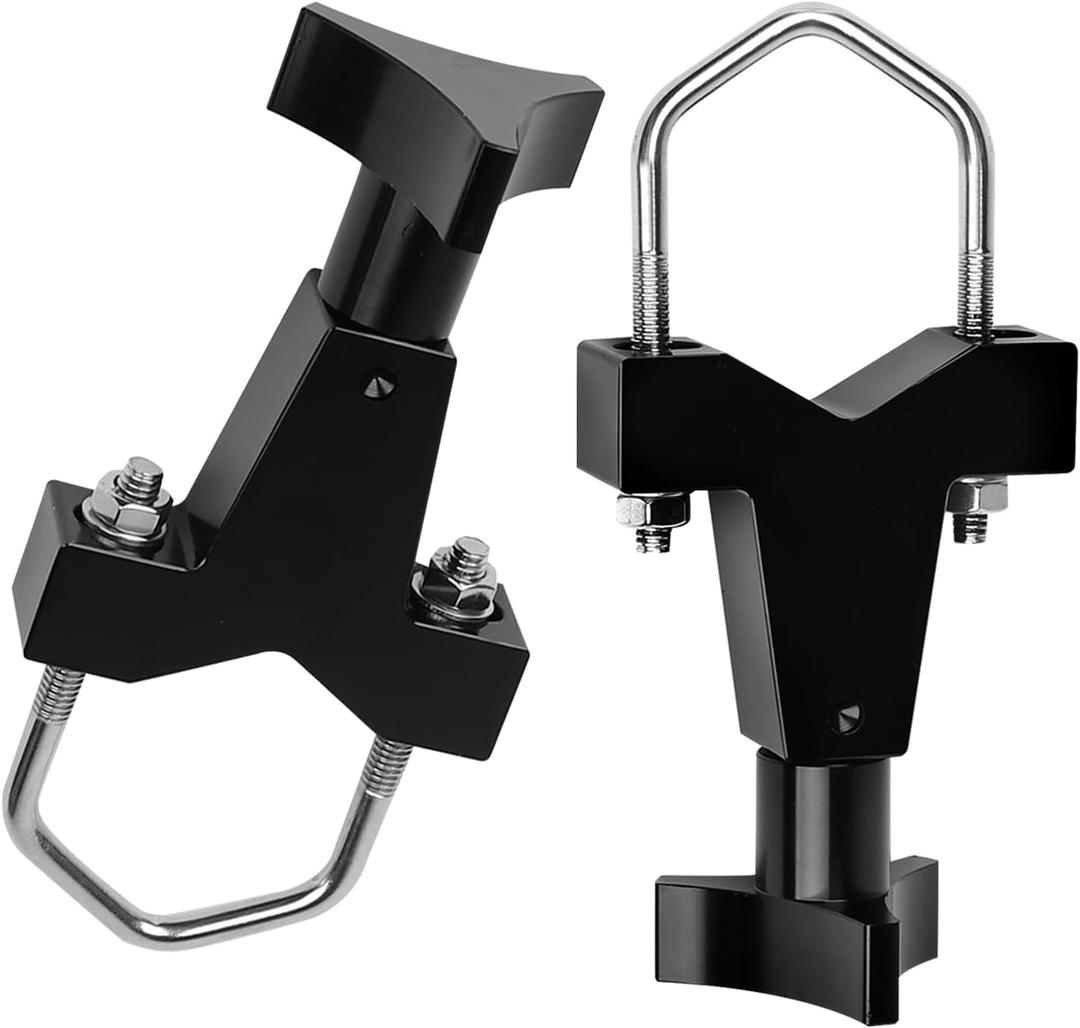 High Lift Jack Mount, KAVIUS Hi Lift Jack Tube Mount 1-2.5" Compatible with Jeep RZR Offroad Polaris Universal Vehicle Truck Adjustable High Lift Jack Mounting (Black)