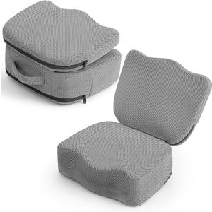 Yerliker 1 Pcs Foldable Hot Tub Booster Seat for Adults Adjustable 2 Heights up to 6.3", Weighted Booster Seat 3D Air Mesh Hot Tub Accessories Quick Dry Micro Dot Non Slip for Spa Bathtub Pool (Gray)