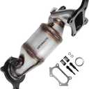 Front Catalytic Converter Compatible with Honda Accord L4 2008 2009 2010 2011 2012, Acura TSX L4 2009-2014 2.4L l4 Catalytic Convertor Direct-fit 16590 (EPA Compliant)