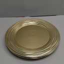 13 Inch Round Charger Plates, Set of 6, Dinner Chargers Bulk Wedding (Gold)