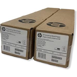 HP Wide Format Universal Bond Paper 24 in x 150 ft, 2 Roll Bundle 4.2 mil - 80 g/m (21 lbs) 2" Core - Q1396A-2R