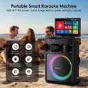 Smart Karaoke Machine with Screen, 14 Inch Tablet with Lyric Display, Professional Karaoke Machine with Dual Wireless Mics & Bluetooth Speaker for Adults (14inch)