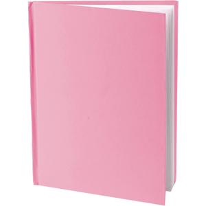 ASHLEY PRODUCTIONS Young Authors Pink Hardcover Blank Book, White Pages, 11"H x 8-1/2"W Portrait, 14 Sheets/28 Pages