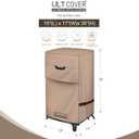 ULTCOVER Waterproof Vertical Electric Smoker Cover 30 inch for Most Square Gas Propane BBQ Smokers Size Upto 19W x 17D x 35H inch