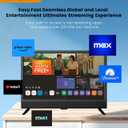Feihe 22-inch Small Smart TV Full HD 1080p | Kitchen Smart TV, Flat Screen Television with Loud Dual Stereo Speakers, 178 Viewing & Wi/Fi (22, Inches)
