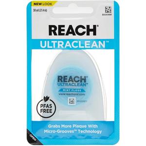 REACH Ultraclean Dental Floss, Oral Care, Mint-Flavored, 1 Count (Pack of 7)