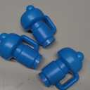 1.26" Diameter Trampoline Enclosure Pole Cap for Net Hook, 6 Pieces, Blue, Only Fit in 32mm(1.26in) Diameter Trampoline Pole