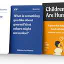 Children are Human | 140 Conversation Cards to Help Bond with Kids | Card Game for Elementary School Children | Designed by Experts for Grades 2-5 | Ages 7-10+
