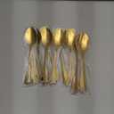 Gold Dinner Spoons 12 Pieces, Stainless Steel Titanium Gold Plating Table Spoon, Soup Spoons, Use for Home, Restaurant, Wedding, Parties, Events, Christmax