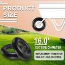 4.80/4.00-8" Tire Inner Tubes by Cenipar For Heavy Duty Cart,Like Hand Trucks, Garden Carts,Mowers And More, Pack of 2