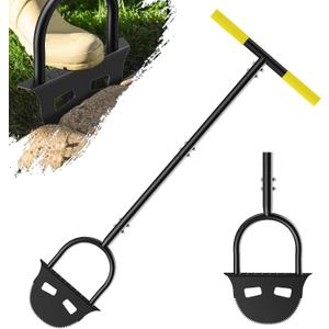Luvenia Edger Lawn Tool,43" Edger Chopper with T-Handle Non-Slip Wide Footrests,Manual Garden Edger for Trimming Sidewalk, Tidy Driveway, Pruning Flowers Bed, Yard Work