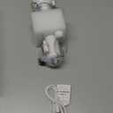 MF09 3 in 1 Rechargeable Milk Frother Handheld Foam Maker with Charging Stand & 3 Stainless Steel Whisks (White without Case)