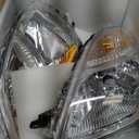 Replacement for Prius 2006-2009 Headlight Assembly Projector Chrome Left and Right Side Pair