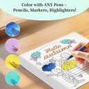 2 x Jekohor 60 Patterns Adult Coloring Book for Stress Relief - Easy to Complex Mandalas Animals Flowers and Funny Words- Travel Size 8 * 7 Inches - Relaxation Gift for Women Men Teens and Seniors