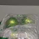 Emopeak 4Pcs Christmas Balls Ornaments for Xmas Christmas Tree - 4 Style Shatterproof Christmas Tree Decorations Hanging Ball for Holiday Wedding Party Decoration (Grass Green,4"/10CM)