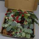 6.5 Ft Christmas Eucalyptus Garland Artificial Greenery Cedar Cypress Vine Garland Realistic Red Berries Pinecones Garlands for Christmas Holiday Mantle Fireplace Winter Farmhouse Home Decoration