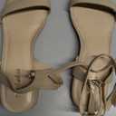 Ankis Black Nude White Gold Women Sandals Comfortable Walking Strappy Open Toe Sandals for Women Dressy Summer 1 Inch Low Block Heel Flat Adjustable Ankle Strap Shoes (9)