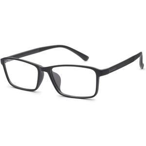 Jcerki Blue Light Filter Nearsighted Distance Glasses -1.00 Strength Men Women Anti Eyestrain UV Blocking Myopia Eyeglasses (Black)