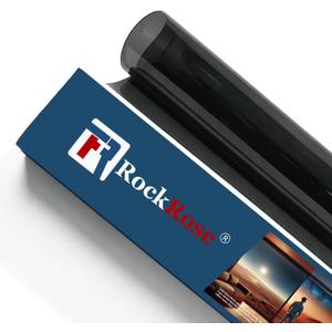 RockRose 20% Premium Carbon Car Window Tint Film 36 in x 10FT 2PLY Charcoal Privacy Film UV, Heat Blocking Tint for Car or Home Adhesive Film Easy Shrink, Plotter Friendly Pro Grade