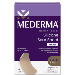 Mederma Medical Grade Silicone Scar Sheets  Improves Appearance of Old & New Scars from Injury, Burn & Surgery, Breathable & Flexible, 4 Count