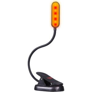 hooga Amber Book Light Blue Light Blocking Reading Light for Bed, Stepless Dimming, Rechargeable Clip-On Night Light, 1600K Amber & 625nm Red LED for Night Reading