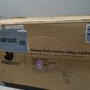 Mastela Deluxe Multi-Motion Baby Cradle with Gentle Touch Control, 5 Swing Modes, 360° Rotation, App Control, 3 Recline Positions, 12 Melodies, Suitable for Baby Birth to 36 Months (Max Weight 15kg)