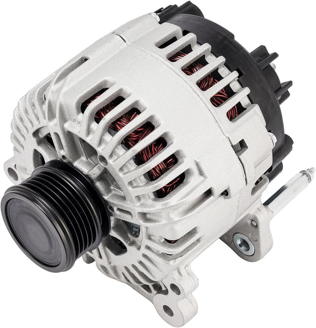 Alternator Replacement for Volkswagen 2012-2014 Beetle 2.5L 2012-2014 Passat 2.5L 2011-2013 Je-t-ta 2.5L 2006-2010 Beetle 2.5L, Alternator Replace 11460 07K903023C 07K903023CX