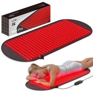 LTW Flagship 540 LEDs Red Light Therapy Mat for Body (37" x 16.9") | 5 Levels & 2 Pulse Modes Large Infrared Mat, 80mw/Cm Deep Penetration, Includes Eye Glasses & Waist Strap, 10-90min Timer