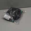 Cicy Bell Womens Ruffle Cap Sleeve Tops Color Block V Neck Dressy Casual Blouses Summer Pleated Loose Fit Shirts (Large, Black)