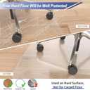 Amyracel Extra Large Office Chair Mat for Hardwood Floor- 45" x 53" Clear Computer Desk Chair Floor Mat for Hard Wood/Tile Floors, Easy Glide Floor Protector Mat for Rolling Chairs at Home or Work, 45" x 53" Rectangular