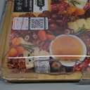 Farberware Build-A-Board Bamboo Cutting Board with Single Storage Compartment, Clear Locking Lid, Black Handles, Perfect for Charcuterie & Snacks