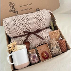Get Well Soon Gift Baskets for Women - Earth Tone Self Care Package - After Surgery, Sympathy Gifts for Loss of Loved One, Thinking of You/ Mothers Day/ Grief /Bereavement /Miscarriage Gifts for Women
