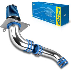 PHILTOP Cold Air Intake Kit for 1989 1990 1991 1992 1993 Ford Mustang V8 5.0L (Blue)