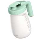 Momcozy Breast Milk Pitcher, Resistant to Heat and Cold Abrupt Temp Swings, No Leak Glass Breast Milk Fridge Storage Container with Wide Mouth, Fast Baby Formula Maker, Green (32 Ounce-1 Count)