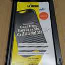 Lodge Pro-Grid Reversible Grill/Griddle - Dual-Sided Cast Iron Griddle - Double Burner Grill - Even Heat Distribution - PFAS-Free Non-Toxic Cookware - 20 Inches x 10.5 Inches