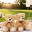 MaoGoLan Bulk Teddy Bear Baby Shower, 10 Packs Small Teddy Bear Stuffed Animals in Bulk,13.5" Small Stuffed Bears Plush for Wedding,Birthday,Christmas, Party Decorations