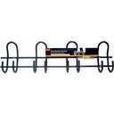 Wall Mount Utility Rack Black 4" x 30,5" x 2"