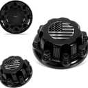 OEM 8 Lugs Black Wheel Center Cap Fit for Silverado Avalanche Suburban Express Sierra Yukon Savana 1500 2500 3500 16" Rim Van & Truck Hub Cover OEM Replacement 15039489, 15039488, 9597169, 9597170
