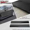 78-3/4" Universal Car Side Skirt 200CM Extension Rocker Panel Body Kit Lip Splitters, Carbon Fiber