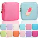 Umigy 12 Pcs Preppy Cosmetic Bags Nylon Mini Makeup Bags Bulk Waterproof Cute Travel Pouch Purse for Her Gifts DIY Daily Use Storage Organizer (Colorful Style)