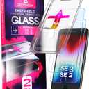 Screen Protector compatible with iPhone SE 3 / SE 2 (2Pack), Easy Auto-Align Install Kit, 4.7" Tempered Glass, 9H Hardness, Ultra HD Clear, Case Friendly, EasyShield