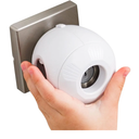 Child Safety Door Knob Cover (4 Pack) Hard-to-Remove Dual-Lock Door Handle Covers for Kids - Reusable Baby Proof Door Knob Locks - Installs Easily, No Tools Needed (White)