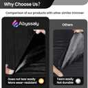 Abyssaly Black Wood Peel and Stick Paper 35.6 in X 118 in Decorative Self-Adhesive Contact Paper Film for Furniture Easy to Clean Thickening Upgrade Increase Stomata and Reduces Bubble Generation