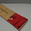 D'Moksha Homes Linen Red Table Runner 72 Inches Long - 100% Pure Linen Hemstitch Table Runner 14 x 72 Inch for Dresser, Dining, Valentines, Spring - Classic Hemstitch