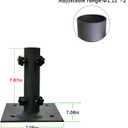 Patio Umbrella Stand for 1.2''-2.2'' Pole, Lawn Design with Ground Spike Fixing, Easy to Carry, Table Umbrella Base for Multiple Scenes, Garden/Deck/Porch.