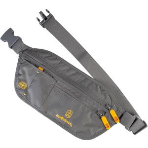 Travel Money Belt - Slim Passport Holder and RFID Travel Wallet - Anti Pickpocket Travel Pouch for Passport and Documents, Cash, Credit Cards, Keys and More (Grey)