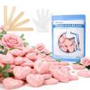 Chulan Hard Wax Beads, 400g Heart Hypoallergenic Wax Beans for Sensitive Skin, Unscented Waxing Bead for Coarse Hair Removal, Brazilian Waxing, Facial, Bikini, Legs, Armpits Women Home Pink (14.1 Ounce (Pack of 1))