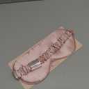 Mulberry Silk Blackout Adjustable Sleep Eye Mask for Men/Women Travel Plane,Blush Pink